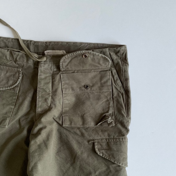 Greg Lauren Army Jacket Shorts XL- 4 Army Green Tent Cargo Tactical Durable - Picture 8 of 13